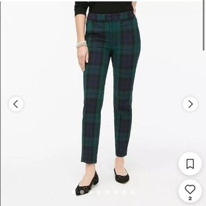 J. Crew Cameron Black Watch Pants Size 16